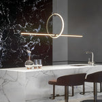 Long Strip Led Pendant Light Ha082334