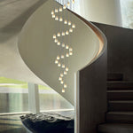 Crystal Shade Staircase Chandelier Ha095068