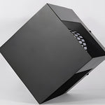 Lattice Cylinder LED Outdoor Lantern in Black, IP65 Waterproof