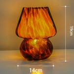 Creative Glass Retro Mushroom Table Lamp