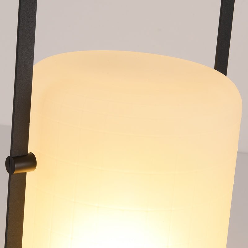 Twilight Lantern Solar Table Lamp – Stainless Steel & Glass Outdoor LED Light