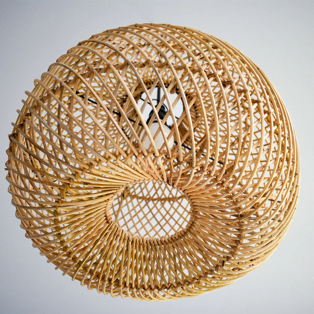 Handwoven Rattan Pendant Light