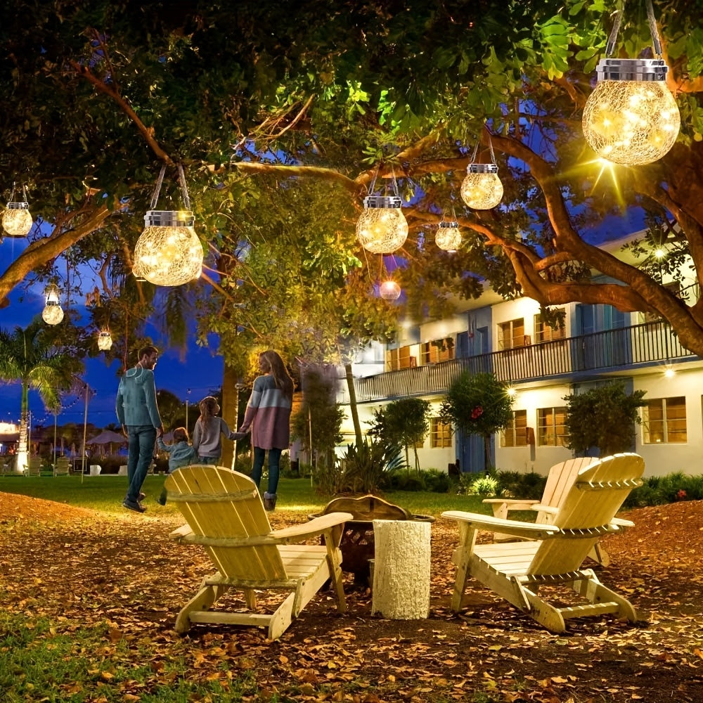 Solar Powered Outdoor Courtyard Crack Lamp