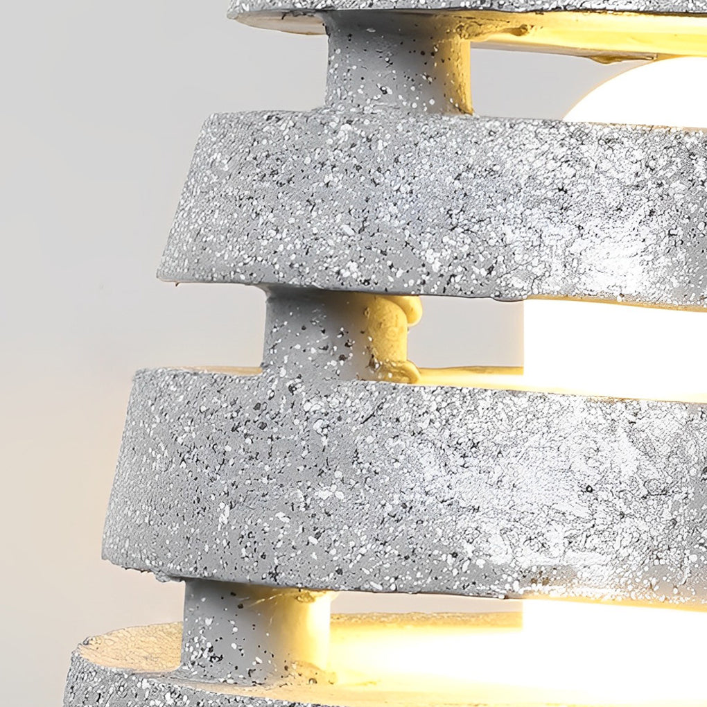 Sculptural Egg-Shaped Resin LED Lawn Light for Modern Outdoor Spaces