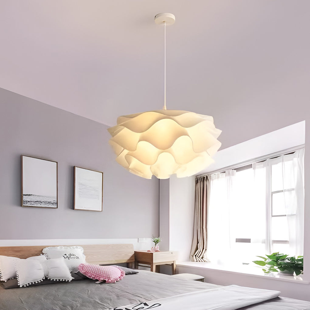 Flower Shaped Led White Pendant Light Li001928