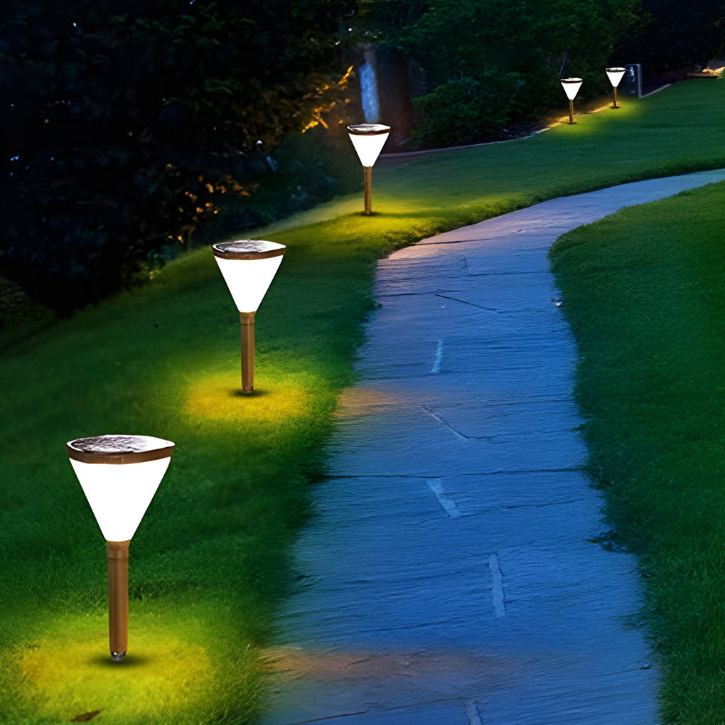 Geometric Waterproof Led Black Pathway Post Lights Li002037