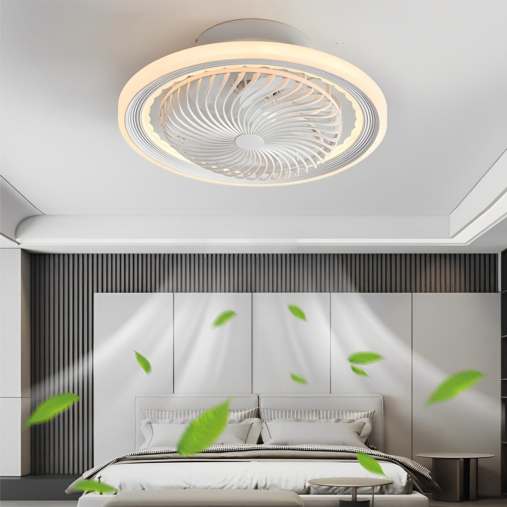 Round Bladeless Ceiling Fans Ha084069