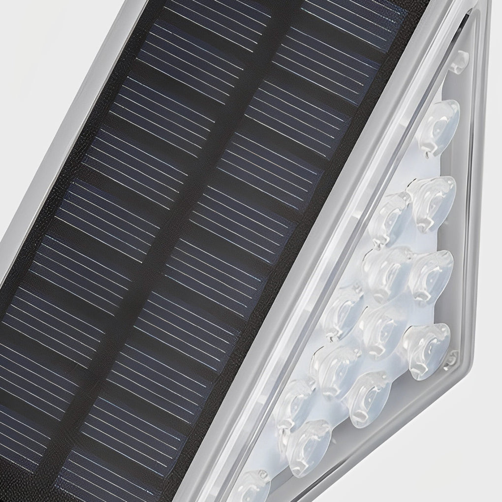 Triangle Automatic Charging Wire Free Waterproof Led Solar Modern Step Mounted Lights