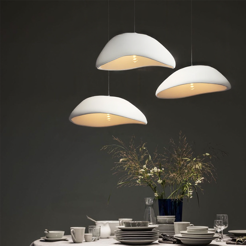 Japanese Wabi Sabi Style Bird Nest Shape Pendant Light