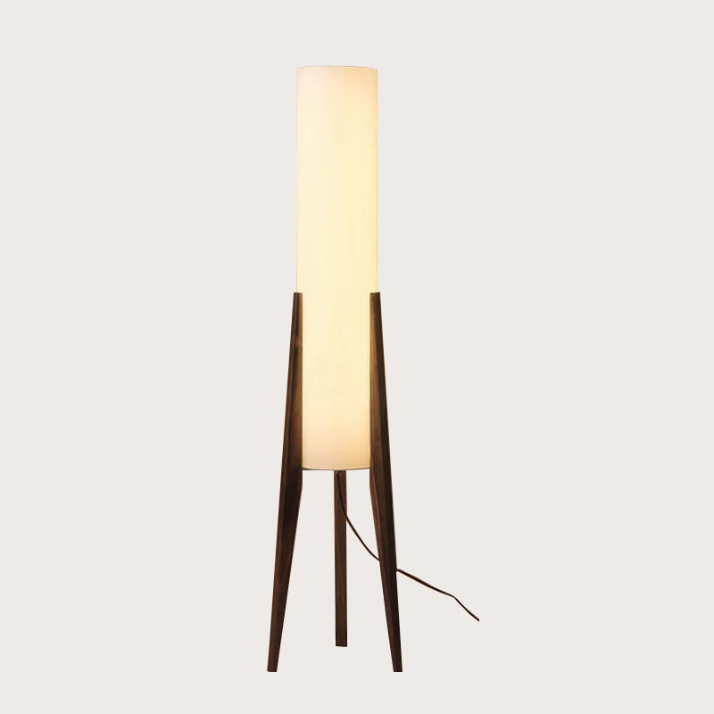 Solid Walnut Wood Floor Lamp