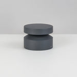 Minimalist LED Bollard Landscape Light in Sand Gray, 12W Warm White 3000K, IP65 Waterproof