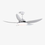 Noctura 48" LED Ceiling Fan Light with Remote – Modern Minimalist Black/White