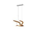 Avina Wing Pendant Light – Sculptural Wood LED Chandelier for Modern Interiors