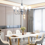 Aurelia Glass Globe Chandelier — Modern French Minimalist Pendant Light