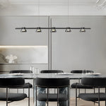 Ring Led Pendant With Smoke Gray Glass Shades