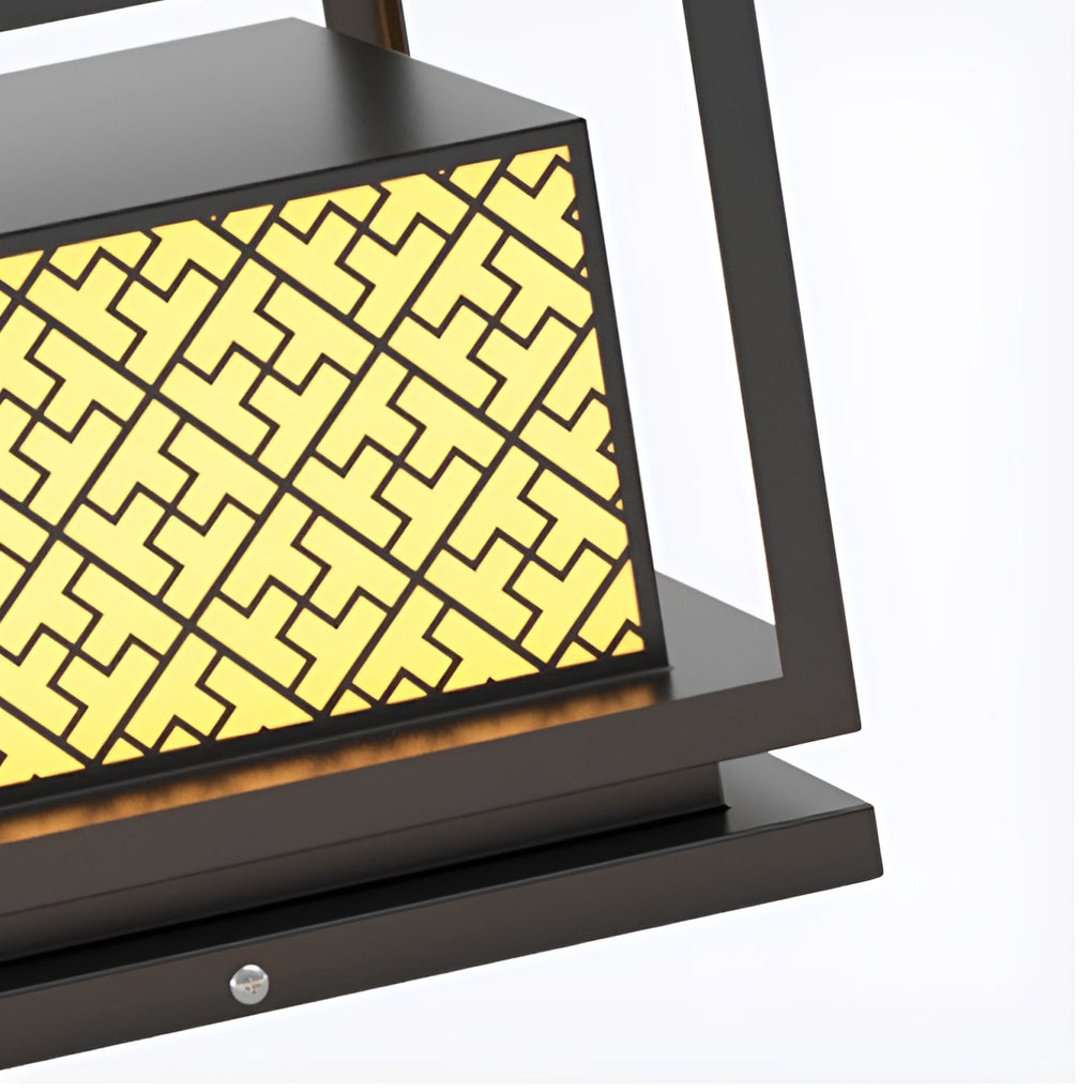 Square Waterproof Solar Outdoor Post Light
