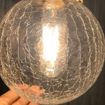 Spherical Glass Cracked Pattern Ceiling Lamp Li001924