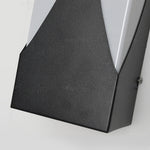 Modern Outdoor Wall Sconce in Black Stainless Steel with LED Illumination