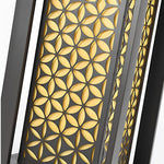 Modern Floral LED Pathway Light for Garden and Lawn – Black