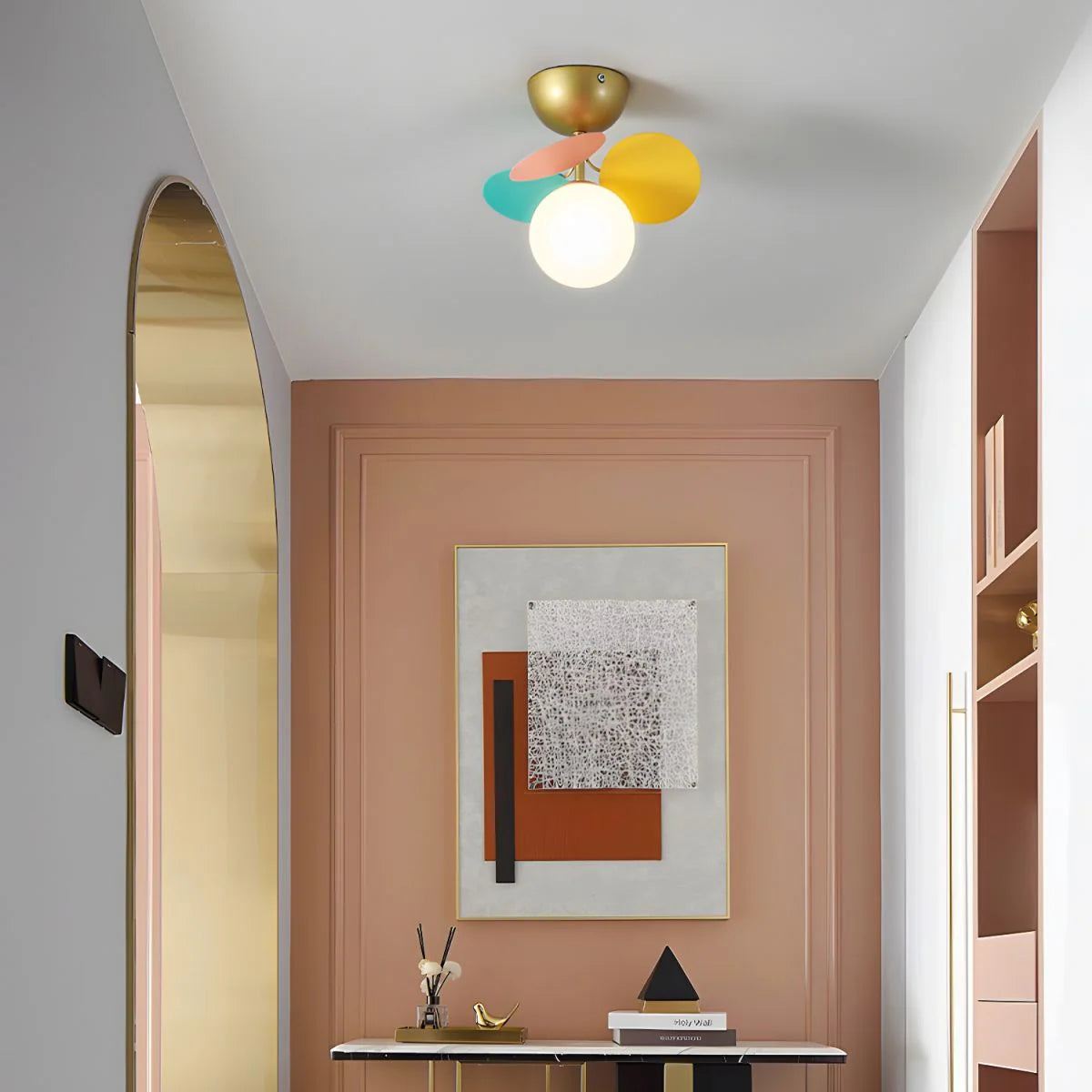 Mid Century Macaron Ceiling Light