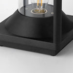 Square Minimalist Solar Fence Post Light Ha080736