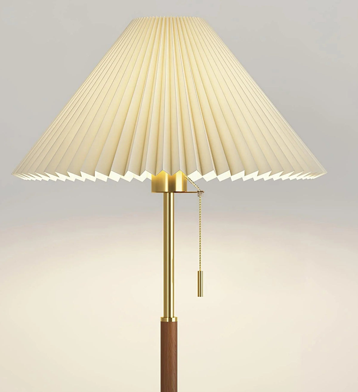 Antique Style Pleated Floor Lamp