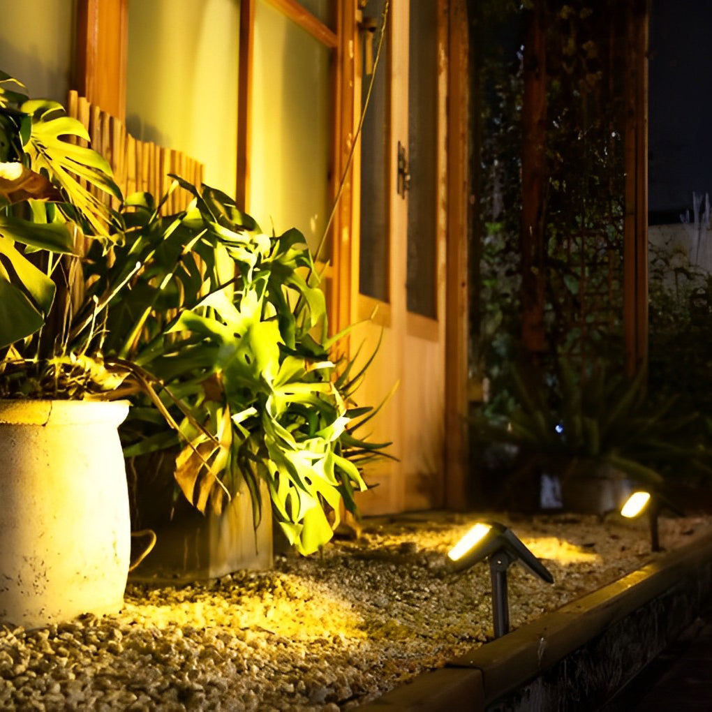 2Pcs Ip65 Led Solar Outdoor Lawn Lamp Ha084181