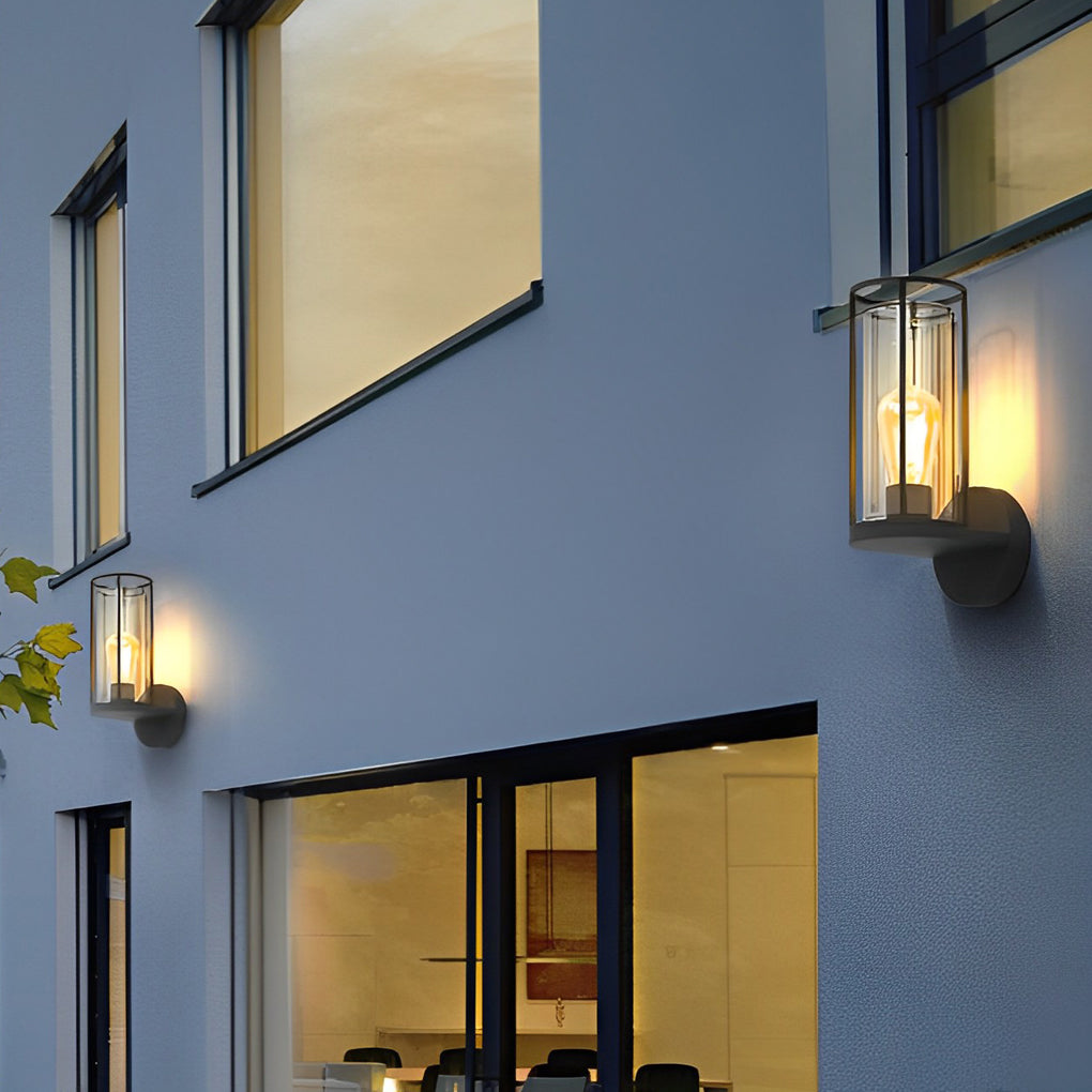 Lumina Round Stainless Steel Outdoor Wall & Post Light in Matte Black