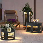 Round Solar Powered Outdoor Lights Ha080964