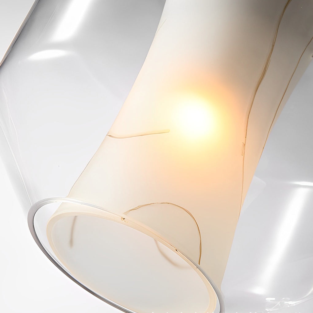 Double Glass Lampshade Pendant Light Ha088341