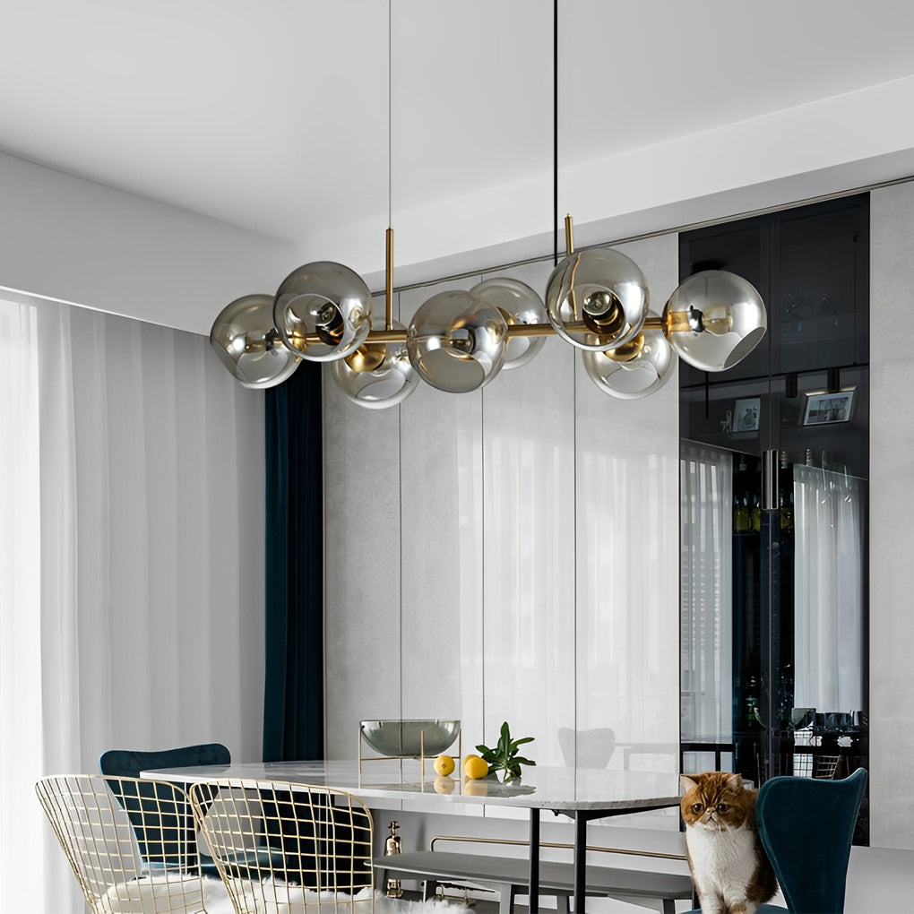 Glass Shade Led Postmodern Chandelier Ha089403
