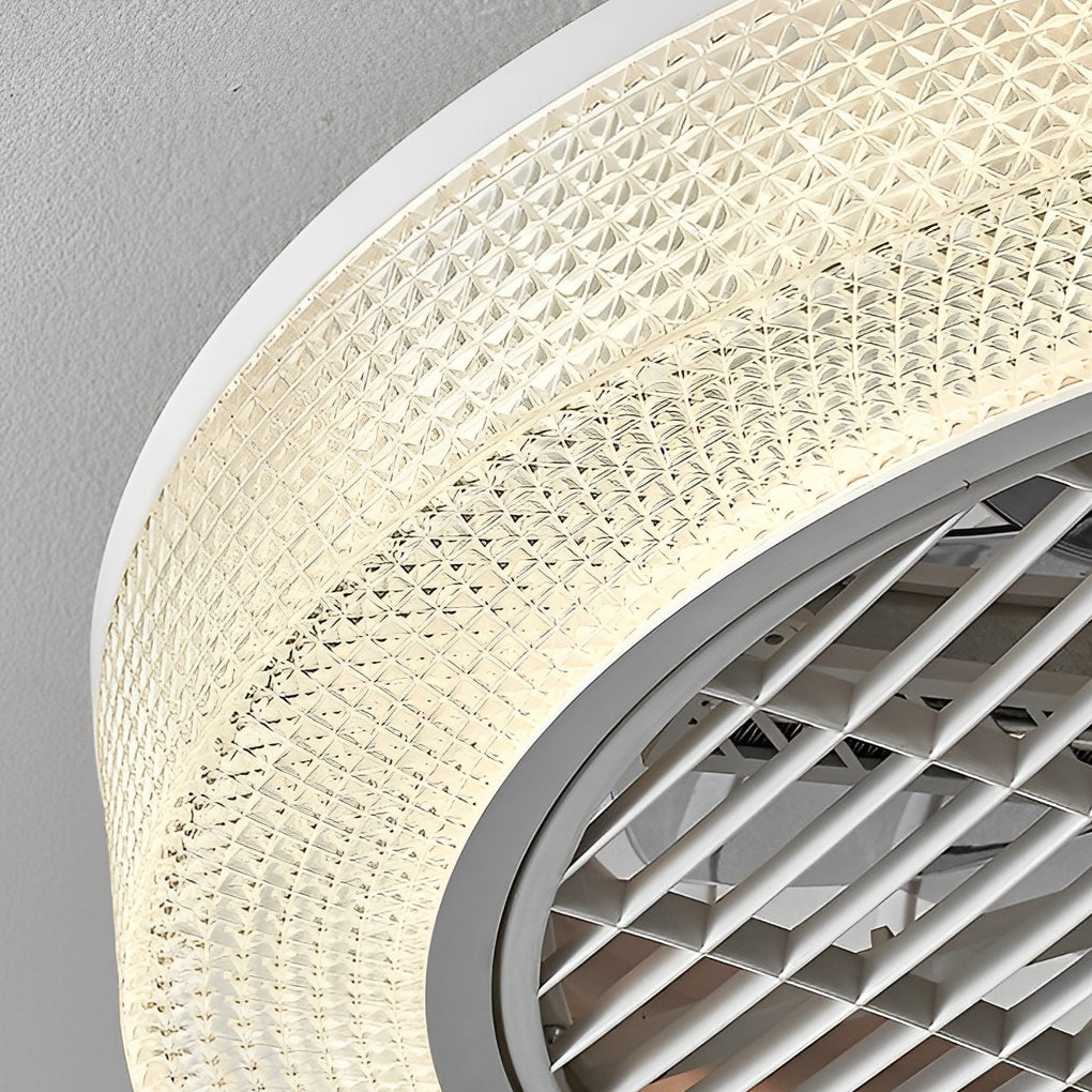 Round Modern Bladeless Ceiling Fans Lights Li002234