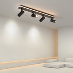 Recessed Adjustable LED Spotlight Fixture, Modern Aluminum Trim