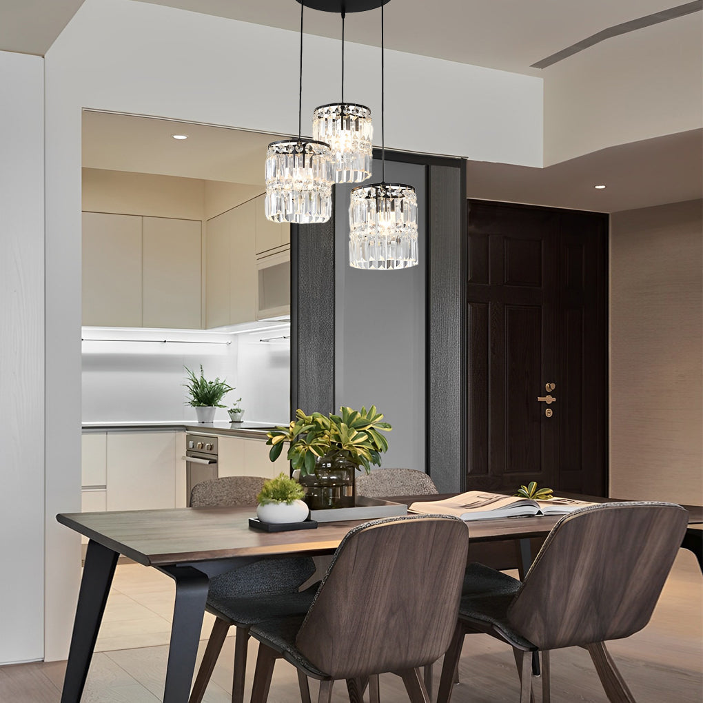 Cylindrical Crystal Shade Hanging Light Li002465