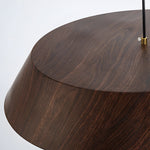 15 74 Inch Round Wood Japanese Style Led Pendant Light