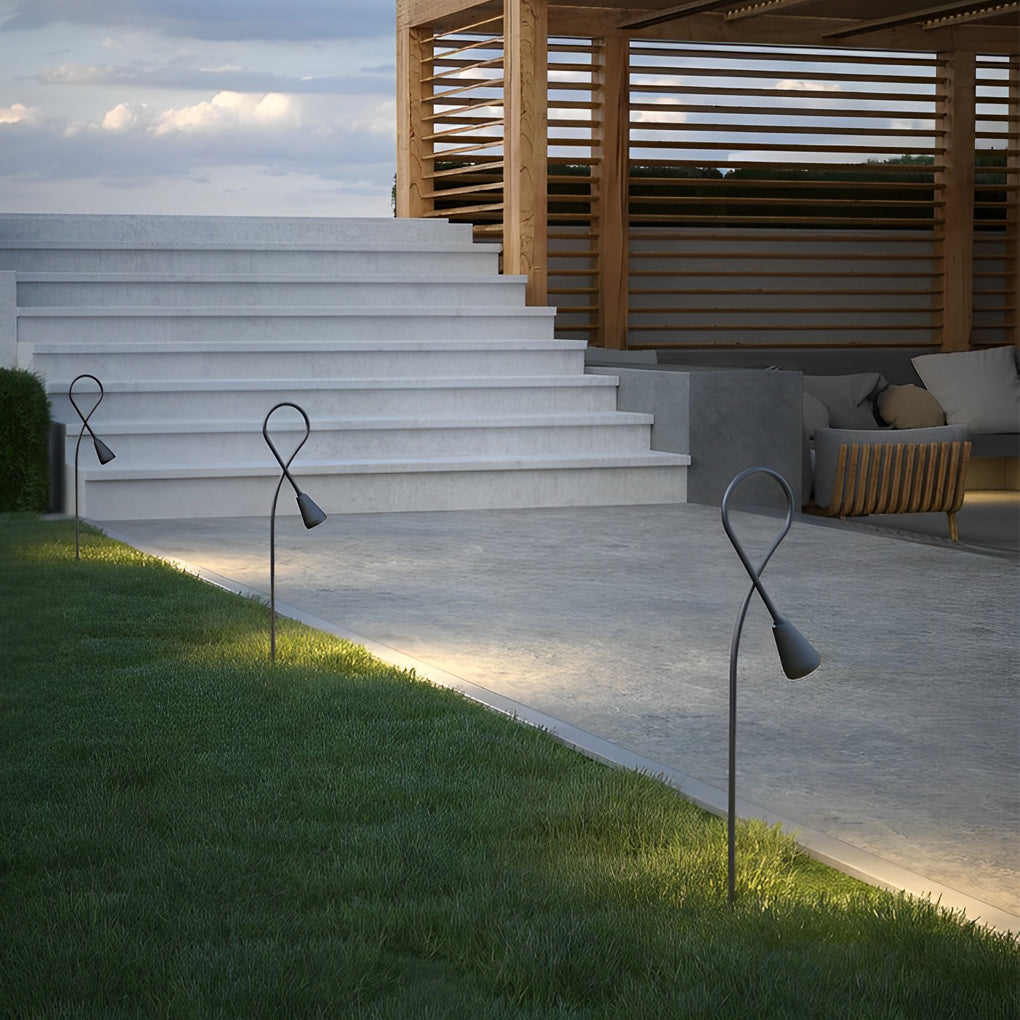 Arched Gooseneck Pathway Lights – Waterproof LED COB Outdoor Landscape Lighting