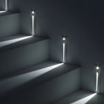 Vertical Motion Sensor Led Stair Light Wall Recessed Contemporary Lighting For Indoor And Outdoor Steps