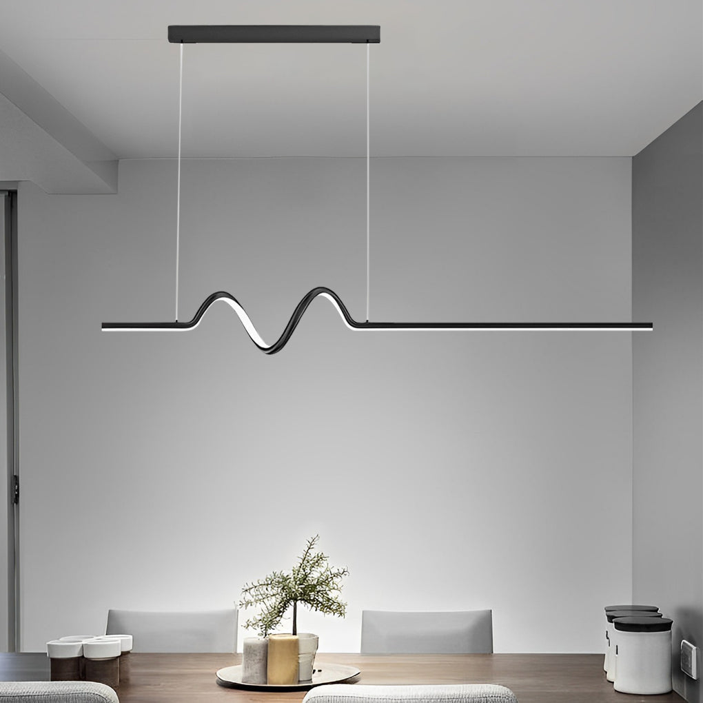 Wavy Strip Led Pendant Light Li002328