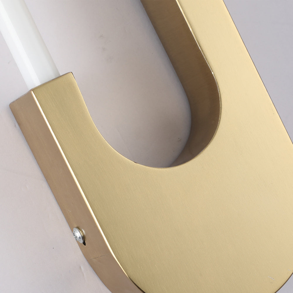 Modern Indoor Oval Led Wall Sconces 16 H Gold Black