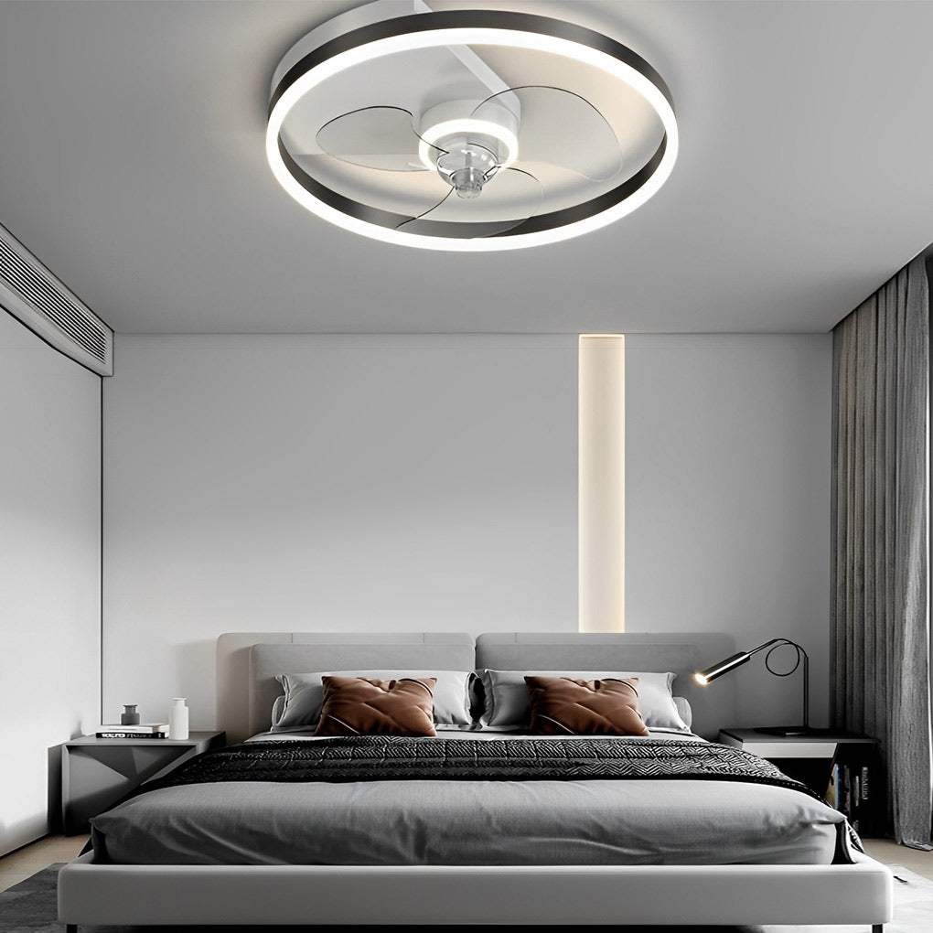 Round Modern Bladeless Ceiling Fans Ha082733