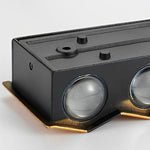 Black Gold Aluminum Led Outdoor Up Down Wall Light