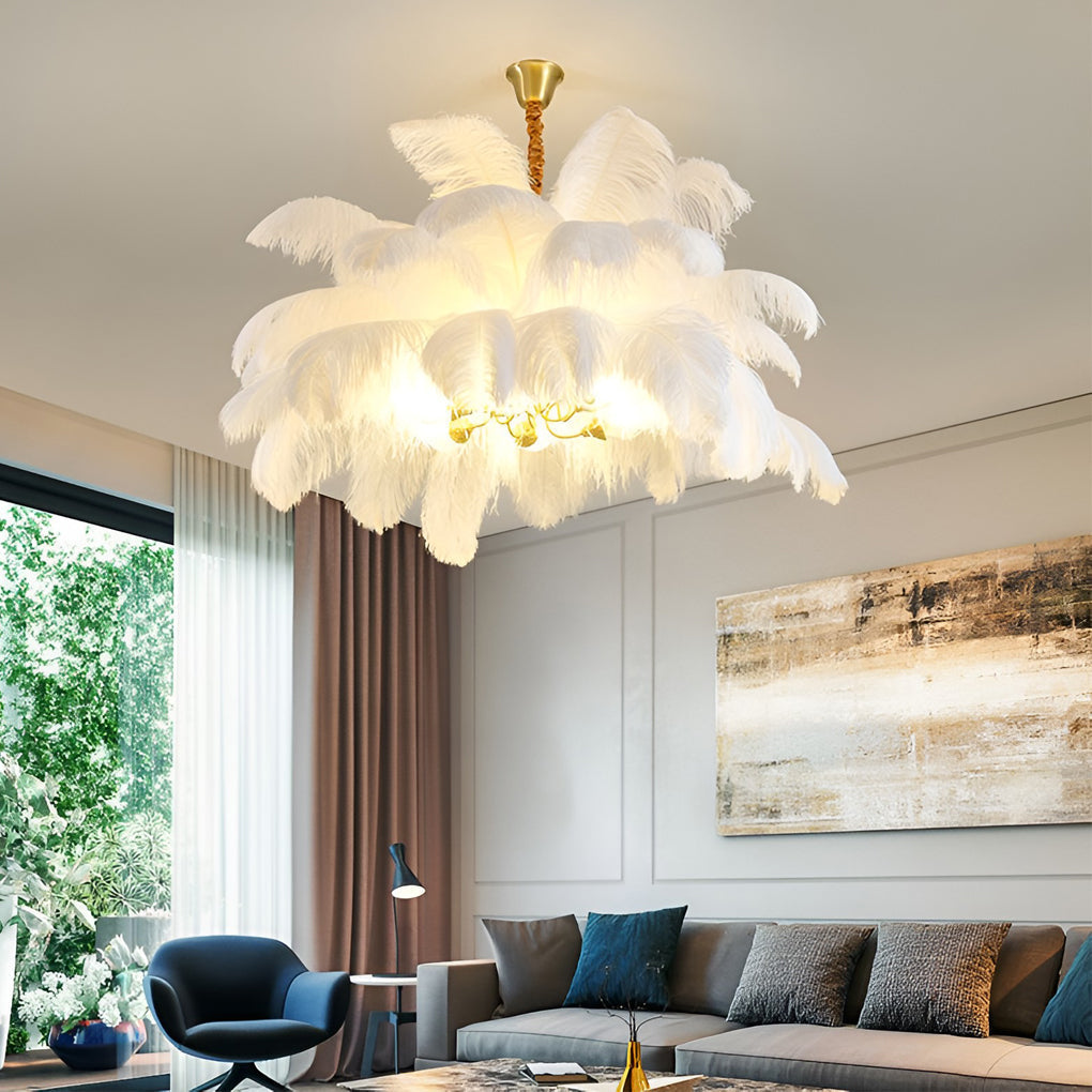 Creative Feathers Ins Nordic Chandelier Li002023
