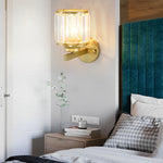 Round Crystal Glass Postmodern Wall Lamp Li002139