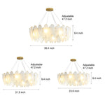 Glass Feathers Dining Room Light Ha098702