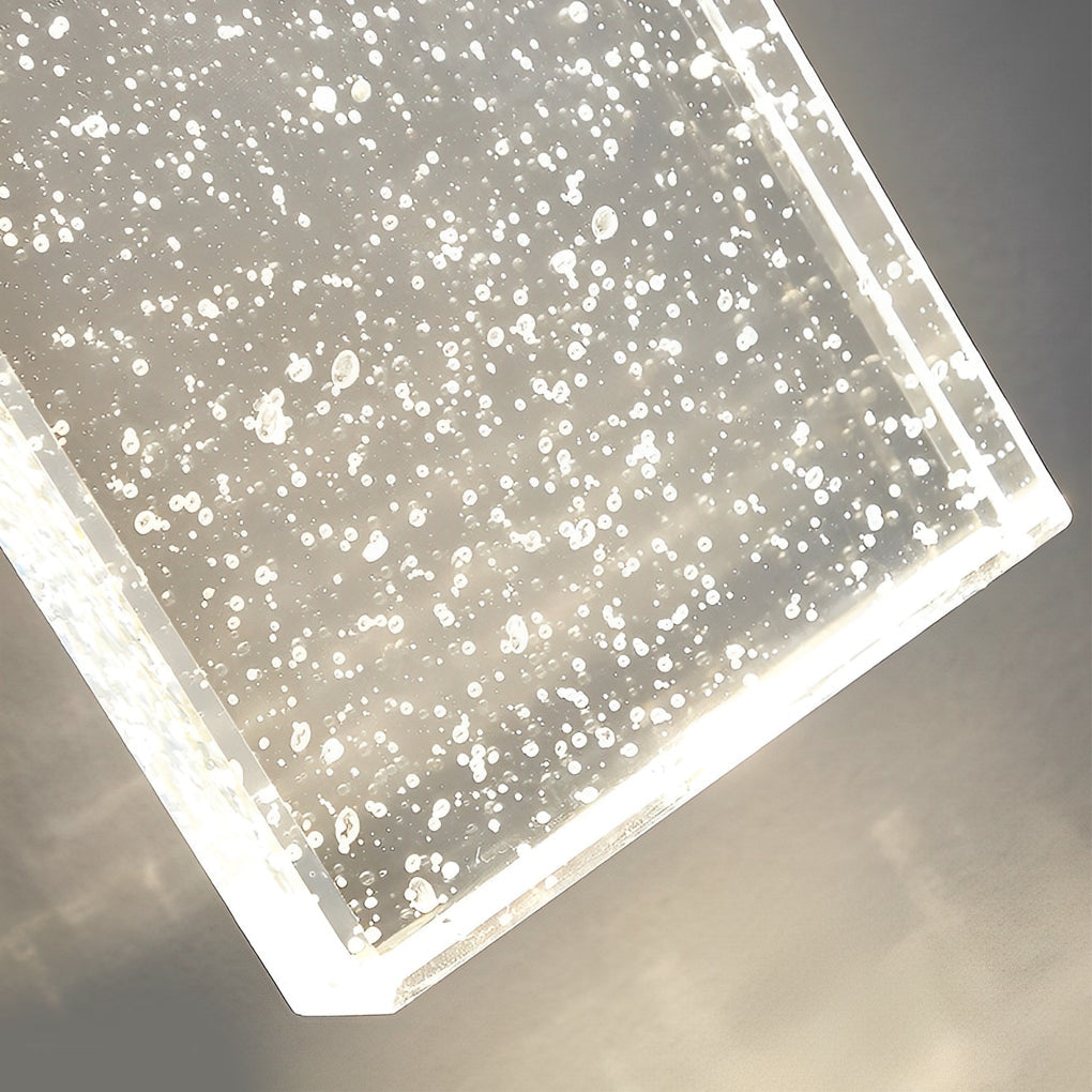 Rectangular Bubble Crystal Outdoor Wall Lamp Li002108