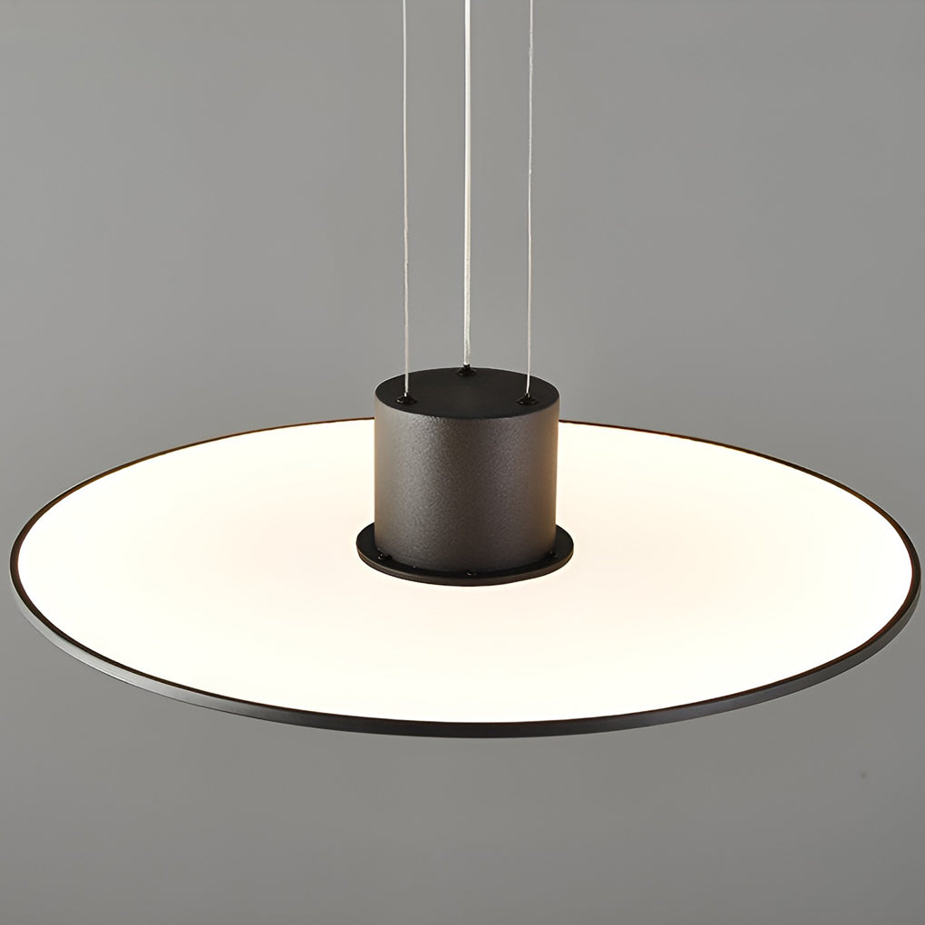 Round Plate Shaped Led Modern Pendant Light