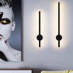 Modern LED Wall Sconce with Black, Gold, or White Hardware