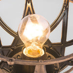 Round Glass E27 Waterproof Outdoor Post Light