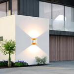 Square Up And Down Lights Led Waterproof Outdoor Sconces