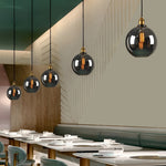 Smoke Gray Industrial Pendant Lamp Ha077613